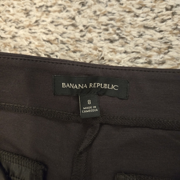 Banana Republic Ponte Pant High Rise Brown Size 8 Stretch Waist - Picture 15 of 16